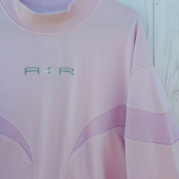 1X PLUS SIZE NIKE Women's Crew neck Sportswear Jacket PINK SWEATSHIRT DM3284-695 - Picture 2 of 11